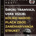 Studenti u blokadi Saobraćajnog: Beograđani će ispravku na infrastrukturi zbog „širokih tramvaja“ plaćati iz svog džepa…
