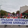 Šetnja protiv blokada u Leskovcu