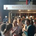 Protest ispred Filozofskog fakulteta u Novom Sadu