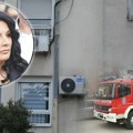 Prve fotografije sa Banovog brda gde je goreo stan Milene Popović: Policija i dalje na licu mesta, oglasile se komšije FOTO