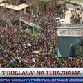 Opozicija dotakla dno: Predstavnik Miloša Jovanovića govori na skupu na kom se vijori zastava euromajdana (foto)