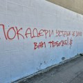 FOTO, VIDEO Ponovo grafiti na Limanu: "Blokaderi ustaše ne damo vam trobojke"