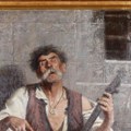 Reljefna reprodukcija slike „Guslar“ u Narodnom muzeju