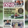 "Нова" пише: Велика Морава однела три дечја живота