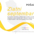 Zlatni septembar – mesec podrške deci i mladima obolelim od raka