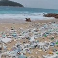 (FOTO, VIDEO) Dubrovnik zatrpan smećem: Jugo ga naneo najverovatnije iz Albanije