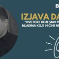 Izjava dana: „Dve fore koje smo prodali mladima koje ih čine nesećima“