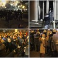 Haos ispred skupštine grada Beograda! Vučić se obratio nakon sednice Saveta za nacionalnu bezbednost (foto,video)