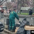 Studenti koji 'žele da uče' napuštaju Pionirski park u Beogradu