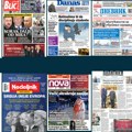 Naslovne strane sutrašnjih novina: Prelistavanje štampe za četvrtak, 19. februar 2026. godine
