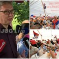 Predsednik u poseti Zlatiborskom okrugu: Vučić razgovara sa meštanima Drežnika kod Užica