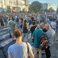 Protest ispred zgrade Vlade Srbije, blokirana raskrsnica