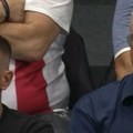 Frank Riberi u društvu Tonija Kukoča gleda Fajnal For Evrolige