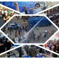 Haos, tuče navijača po celom gradu! Uznemirujući snimci, neredi na sve strane - policija koristi i vodene topove! (video)