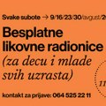 Svake subote tokom avgusta likovne radionice u “Reflektoru”