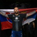 Najjači izlazak na UFC u Beogradu, ogrnuo srpsku i slovačku zastavu, a sa razglasa grmeo "Đurđevdan"
