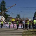 Protest u Jagodini, građani traže da se izmesti trasa buduće pruge