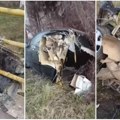 (Video) Vozač samo „ogreban“, automobil potpuno smrskan Jeziva saobraćajka kod Petrovca na Mlavi! Vozio pod dejstvom alkohola…