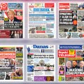 Naslovne strane današnjih novina: Prelistavanje štampe za sredu, 17. jun 2026. godine