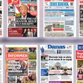 Naslovne strane sutrašnjih novina: Prelistavanje štampe za sredu, 17. jun 2026. godine