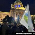 Protest protiv iskopavanja litijuma ispred Skupštine Srbije