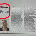 Hajde odlučite se Opozicioni "Danas" u istom izdanju naveo da Vučić "ponižava" i da se "dodvorava Putinu"