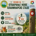 Planinarsko društvo Žeželj najavljuje otvaranje nove planinarske staze