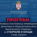 Raspisan Program finansijske podrške za početnike u poslovanju i mlade
