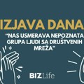 Izjava dana: “Nas usmerava nepoznata grupa ljudi sa društvenih mreža”