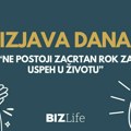 Izjava dana: „Ne postoji zacrtan rok za uspeh u životu“