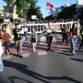AP: Srpski studenti protestom obeležili sedam meseci od tragedije na železničkoj stanici