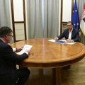 Predsednik Vučić se sastao sa Miroslavom Lajčakom