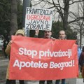Radnici Apoteka Beograd ponovo protestovali pred Vladom Srbije, traže razgovor sa premijerom