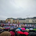 Između 5.500 i 6.000 ljudi na jučerašnjem protestu u Kragujevcu