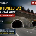 Radovi u tunelu Laz: Izmenjen režim saobraćaja do 25. juna
