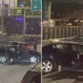 Lančani sudar na Gazeli - jezive scene na mostu: Tri automobila totalno slupana, udarci bili siloviti (VIDEO)