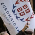 Održan dvanaesti protest SPN uz bele zastave EUROMAIDAN SERBIA