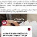 Jedina zvanična adresa za prijavu zloupotreba i dostavljanje dokaza
