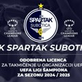 ŽFK Spartak dobio licencu za Evropu