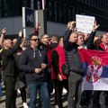 Vulinovi demonstranti sat i po blokirali ulaz u televiziju N1 bez obrazloženja