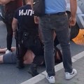 Tokom jučerašnje blokade, na raskrsnici kod GSP-a, incident, pa hapšenje