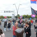 Skup podrške prosvetnim radnicima u Beogradu, blokiran kružni tok kod Ušća