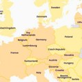 Objavljena nova karta Evrope: Srbija ponovo u crvenom, baš kao i Švajcarska, ovo je razlog