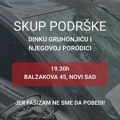 Večeras skup podrške Dinku Gruhonjiću i njegovoj porodici