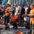 Dva poena odlučila pobednika: Lazar Tasić najbolji sekač motornom testerom na Šumarijadi