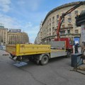 Trg Nikole Pašića u pripremni za rekonstrukciju (FOTO)