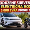 Država pomaže kupovinu električnih vozila: 5.000 evra za automobile, prijave produžene do 1. decembra