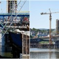 Izgradnja četvrtog mosta u Novom Sadu u punom zamahu: Stubovi sa zategama izranjaju iz Dunava, poznati svi detalji projekta