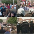 (BLOG) Novi skupovi za i protiv blokada: Napeto u Čačku, policija razdvaja simpatizere SNS i SPS i okupljene građane
