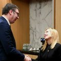 Đorđa Meloni samo što je stigla u posetu Srbiji, a već odlazi
